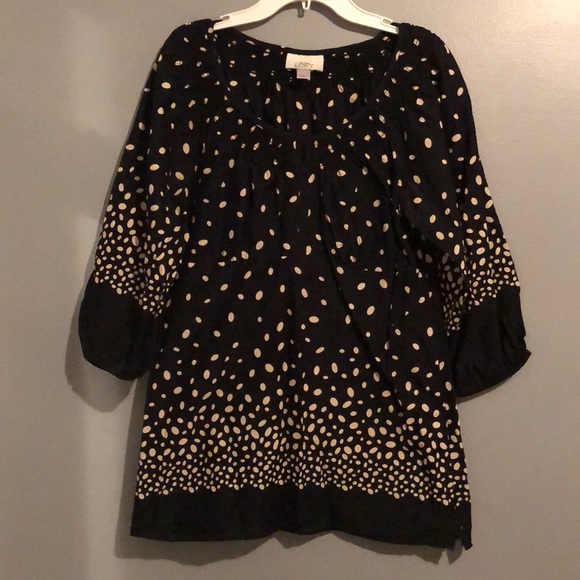 LOFT Tops - Ann Taylor Loft Polka Dot Blouse Size 4